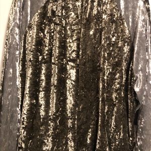 Crush velvet bomber jacket